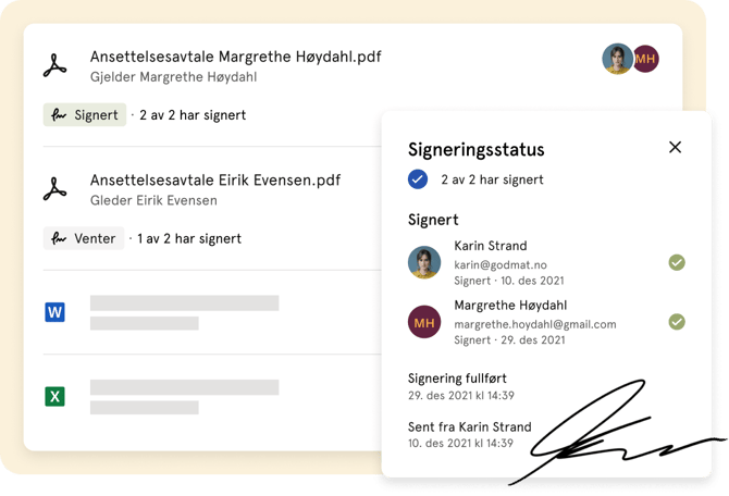 Overview of contracts (1)