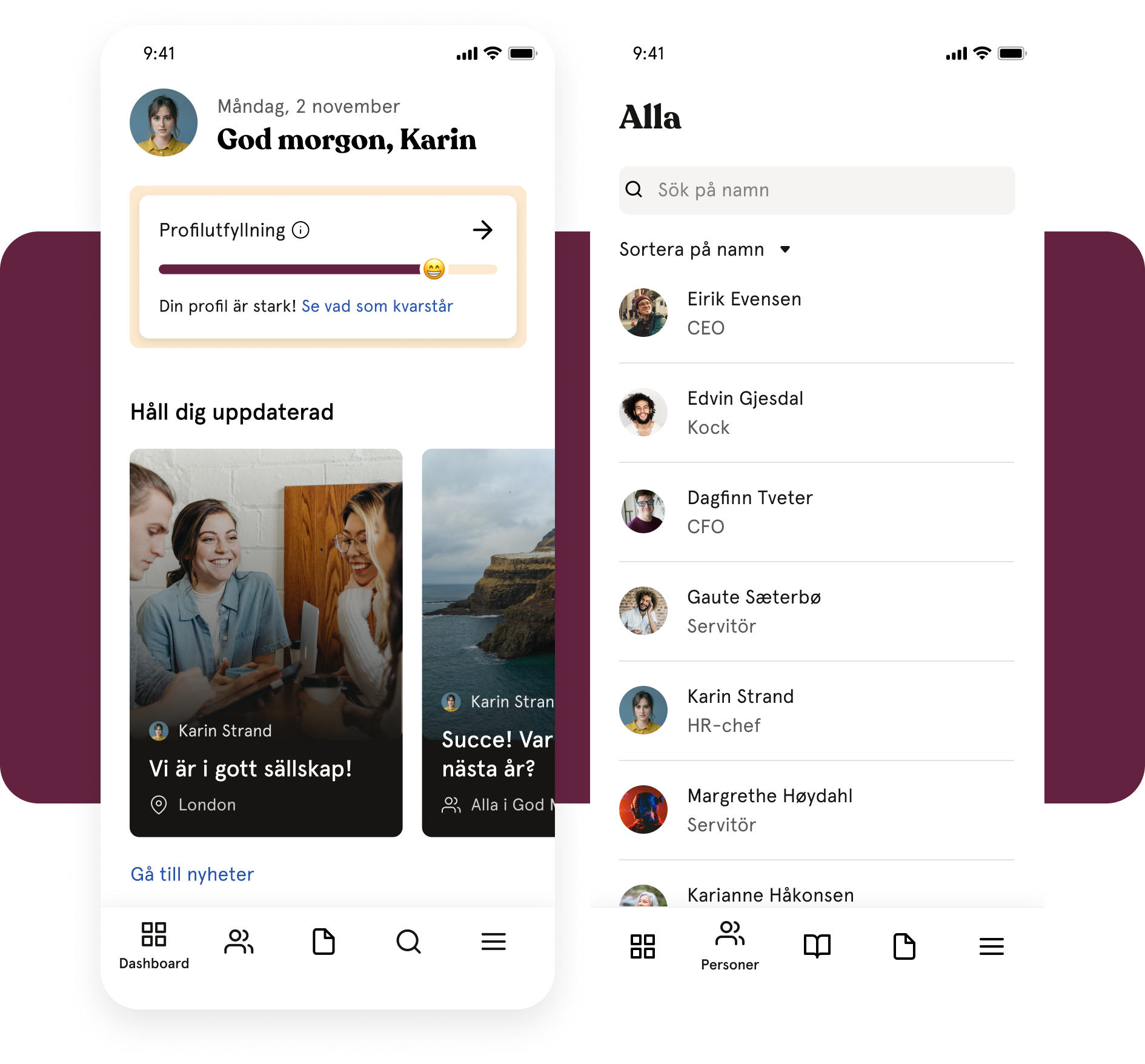 app dashboard