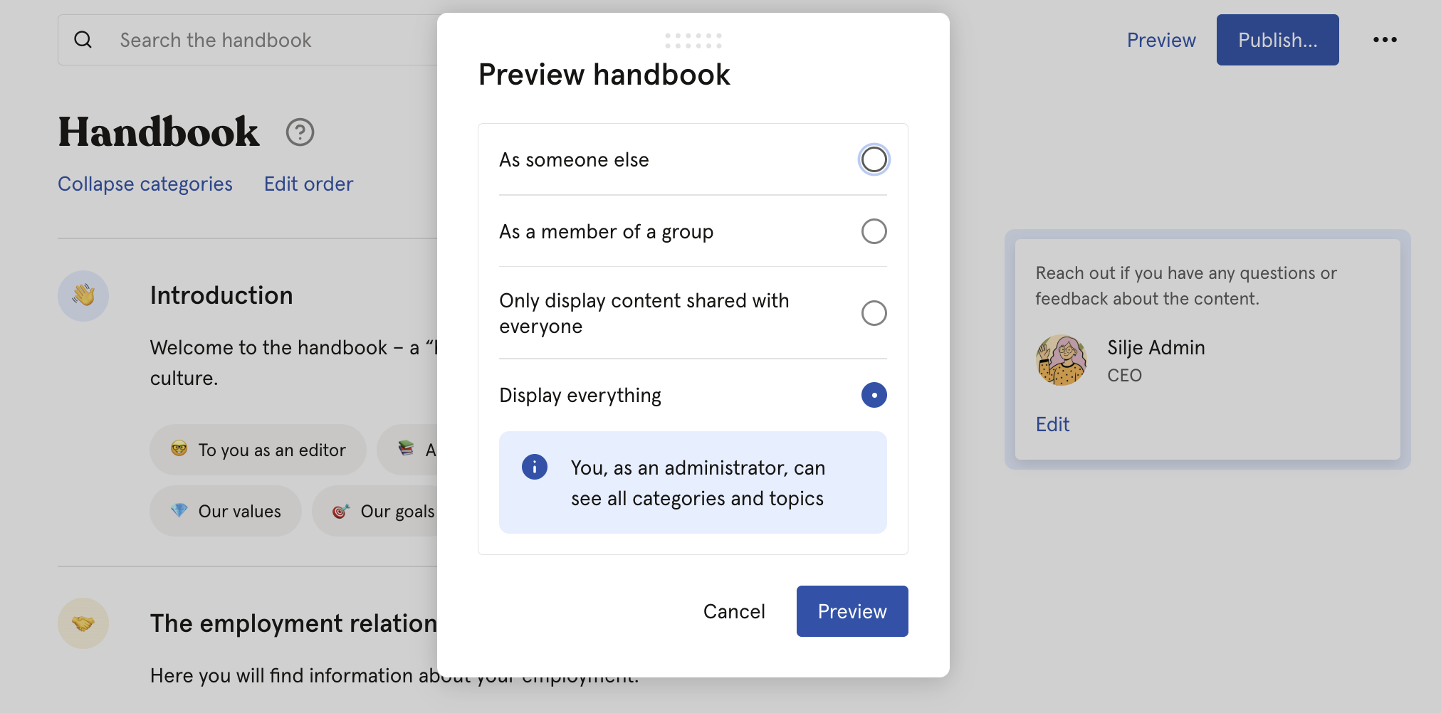 How to manage your handbook