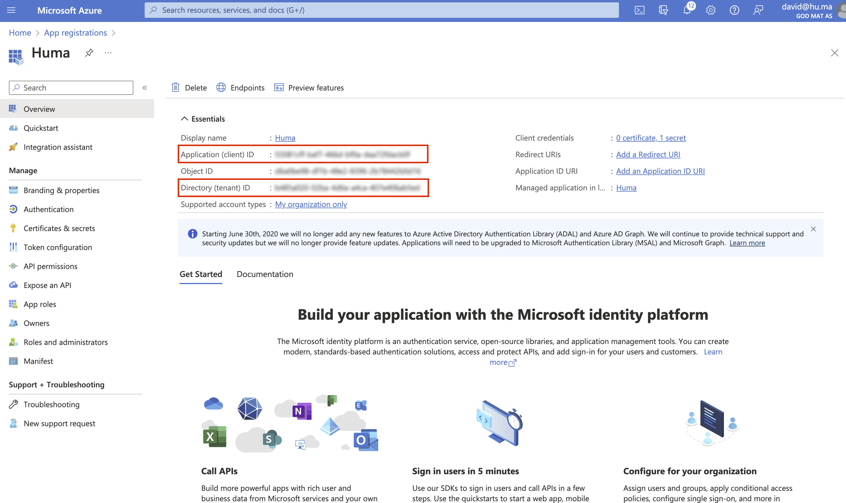 Entra ID integration